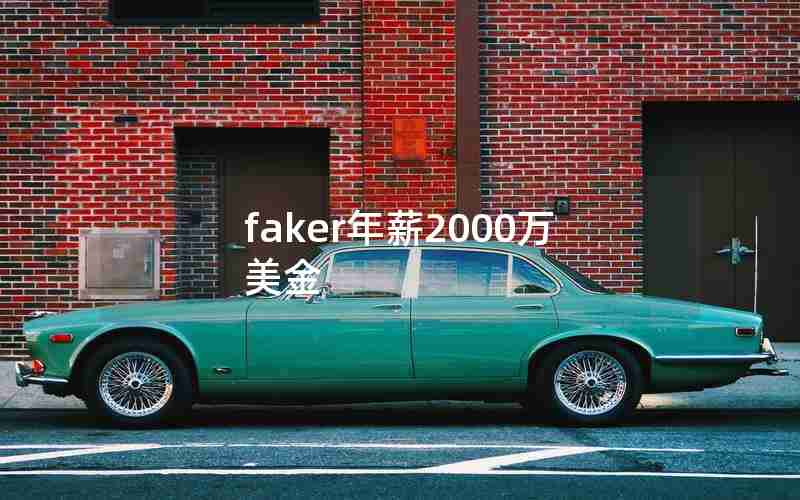 faker年薪2000万美金