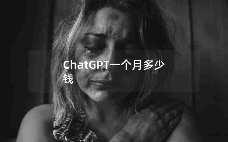 ChatGPT一个月多少钱