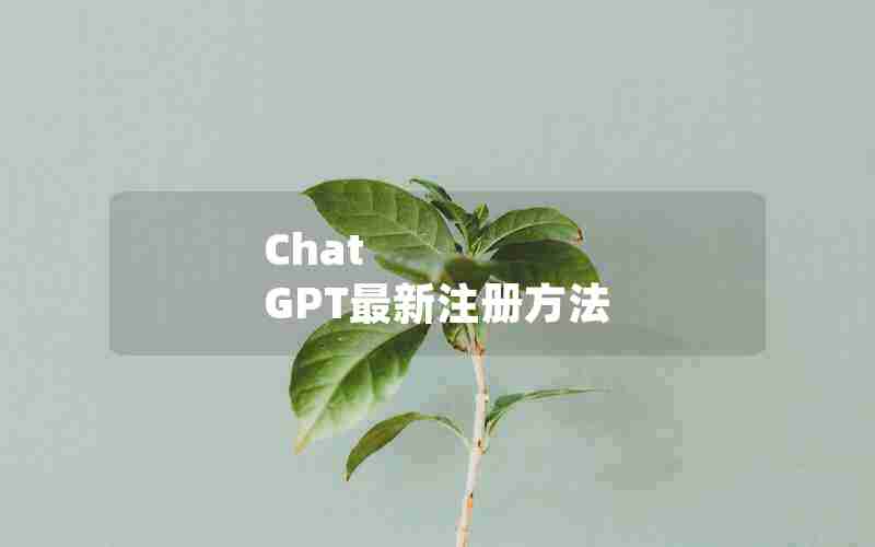 Chat GPT最新注册方法