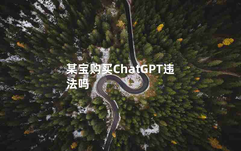 某宝购买ChatGPT违法吗