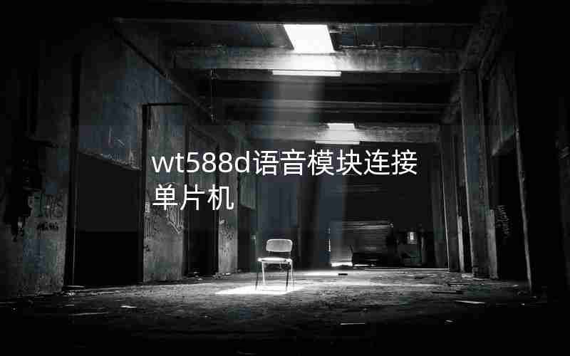 wt588d语音模块连接单片机