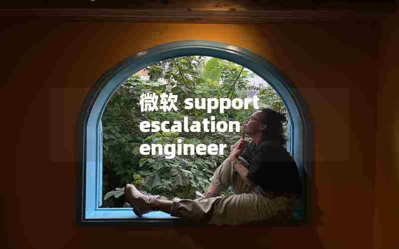 微软 support escalation engineer