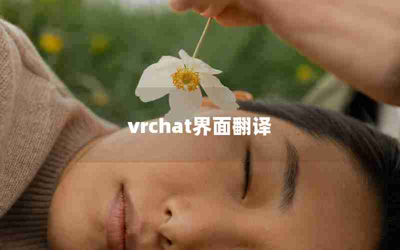 vrchat界面翻译