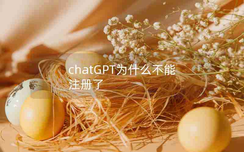 chatGPT为什么不能注册了