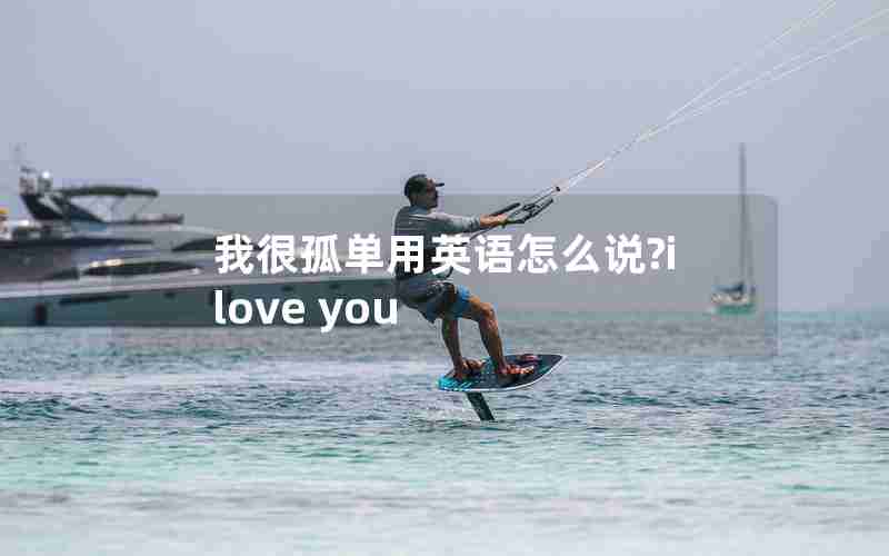 我很孤单用英语怎么说?i love you