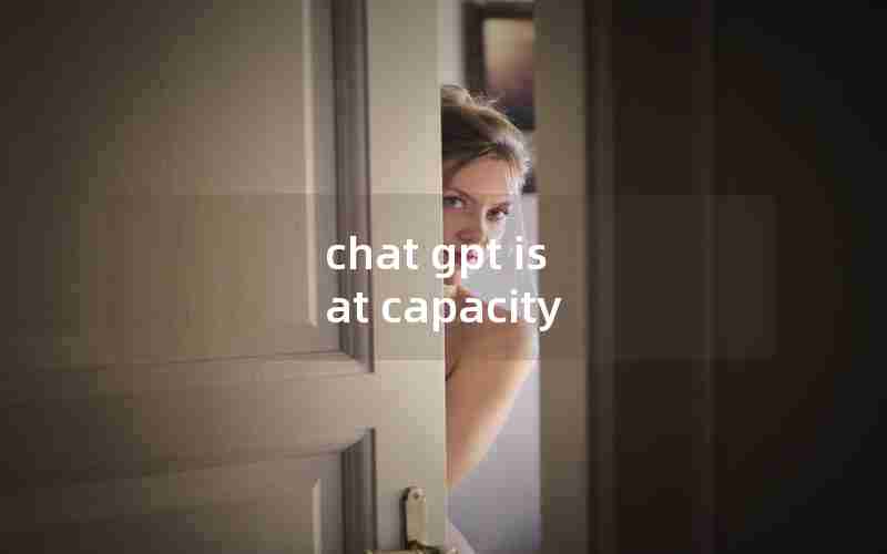 chat gpt is at capacity