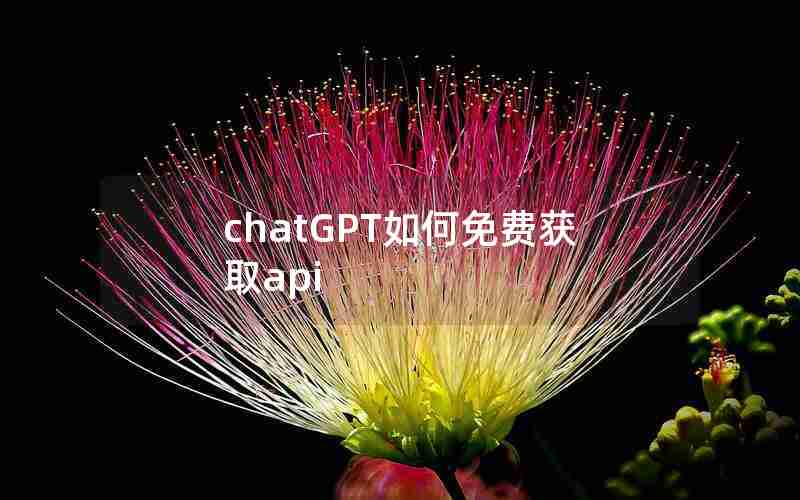 chatGPT如何免费获取api