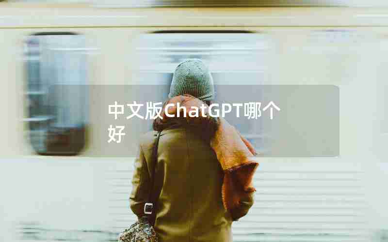 中文版ChatGPT哪个好