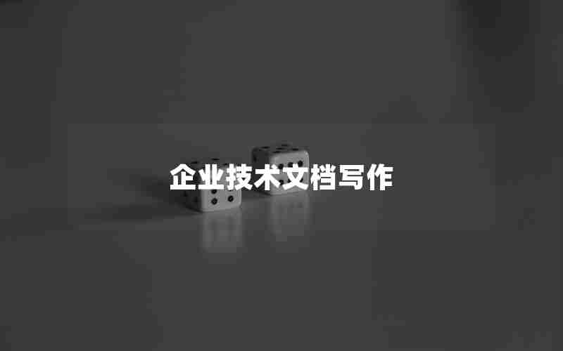 企业技术文档写作