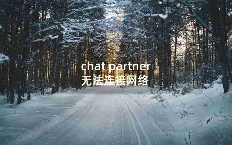 chat partner无法连接网络