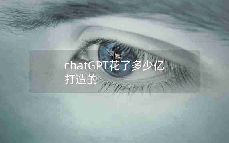 chatGPT花了多少亿打造的