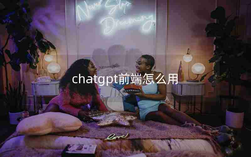 chatgpt前端怎么用