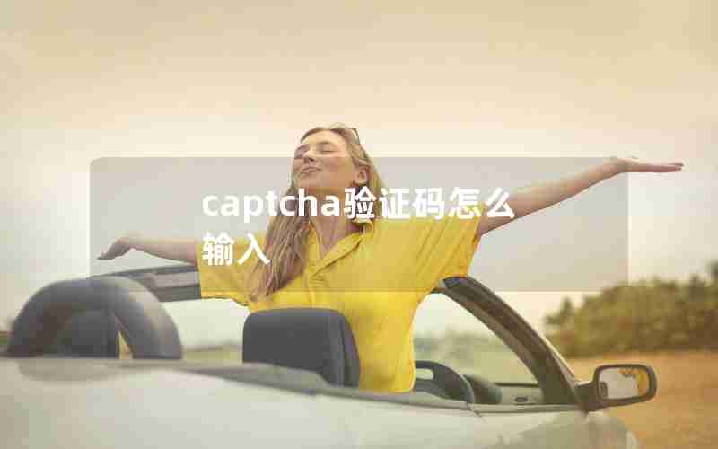 captcha验证码怎么输入