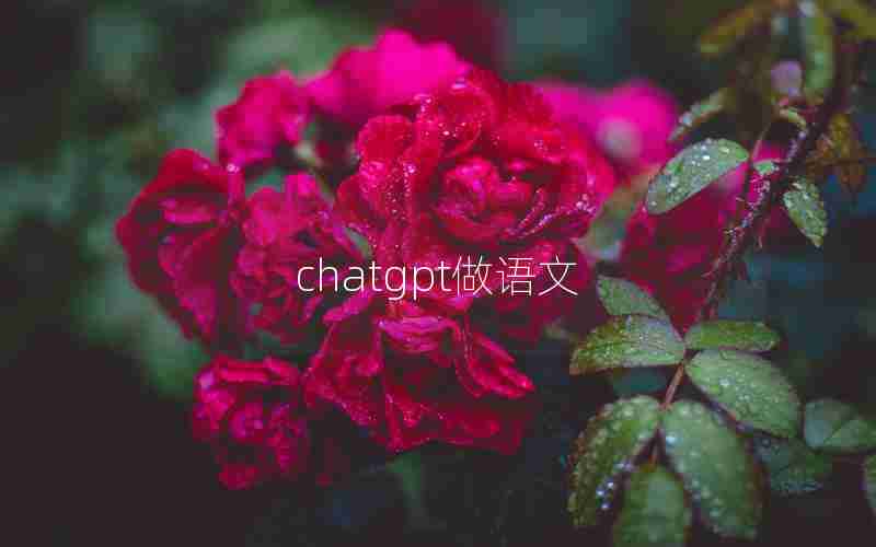 chatgpt做语文