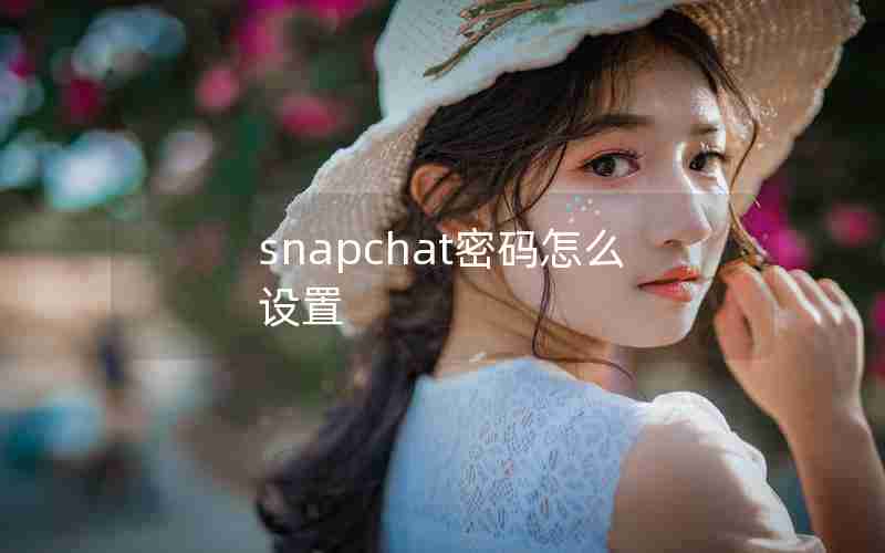 snapchat密码怎么设置