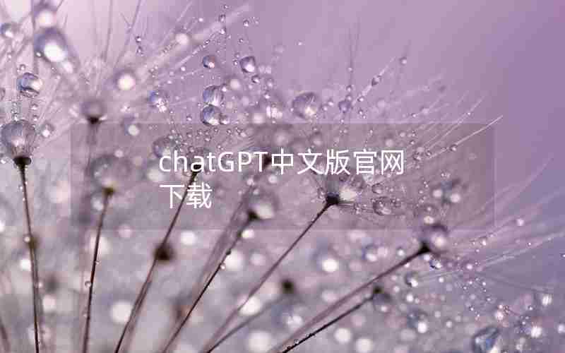 chatGPT中文版官网下载