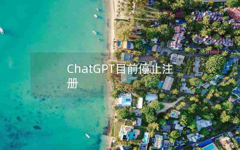 ChatGPT目前停止注册