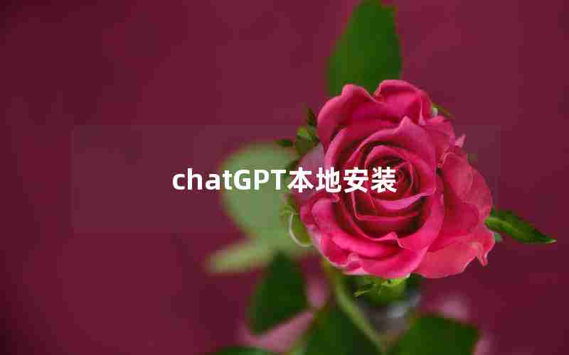 chatGPT本地安装