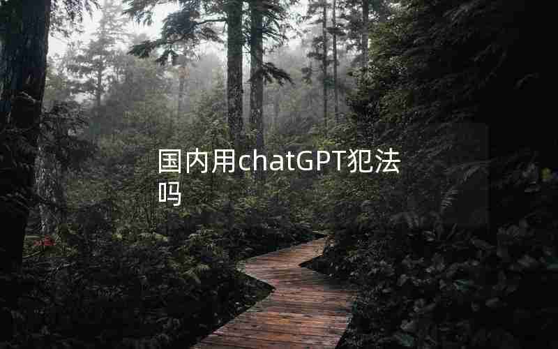 国内用chatGPT犯法吗