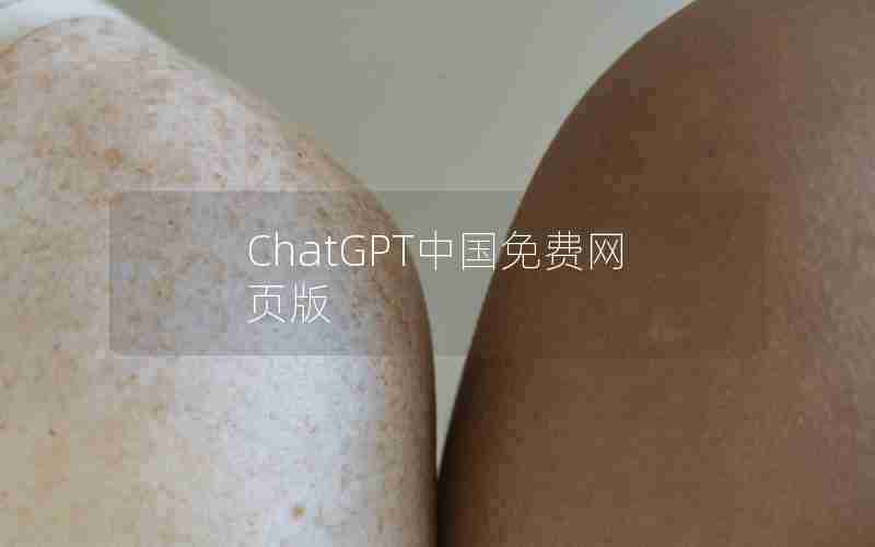 ChatGPT中国免费网页版