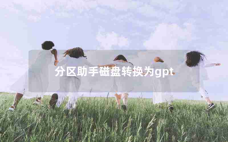 分区助手磁盘转换为gpt