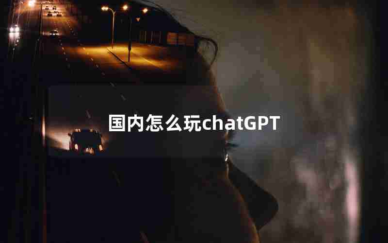 国内怎么玩chatGPT