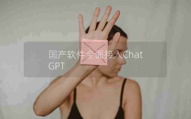 国产软件全面接入ChatGPT