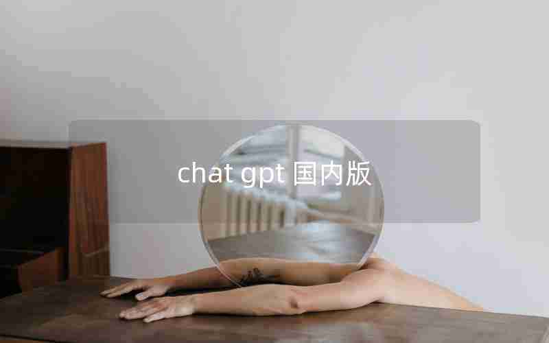 chat gpt 国内版