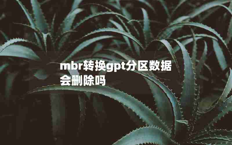 mbr转换gpt分区数据会删除吗