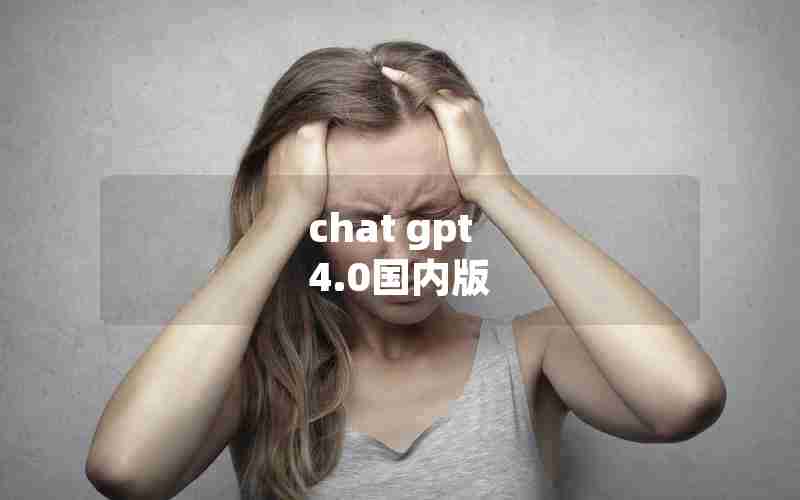 chat gpt 4.0国内版