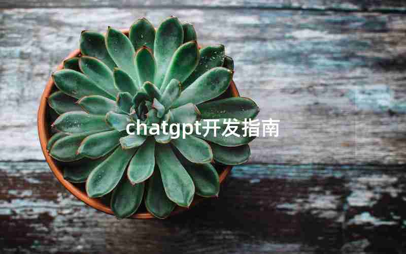 chatgpt开发指南