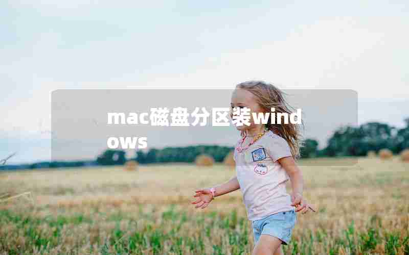 mac磁盘分区装windows