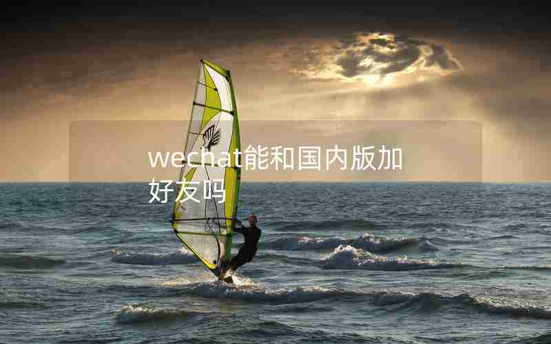 wechat能和国内版加好友吗