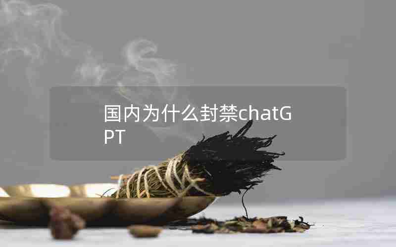 国内为什么封禁chatGPT