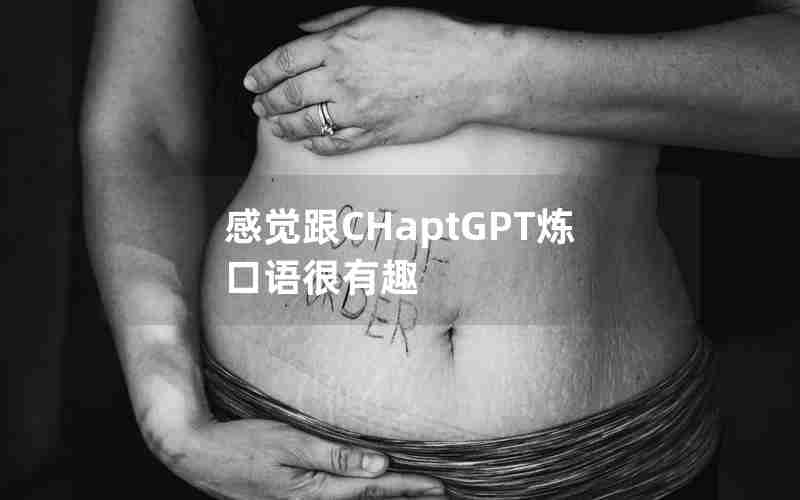 感觉跟CHaptGPT炼口语很有趣