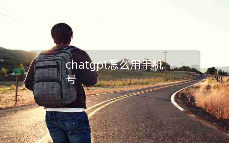 chatgpt怎么用手机号