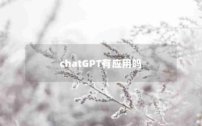 chatGPT有应用吗