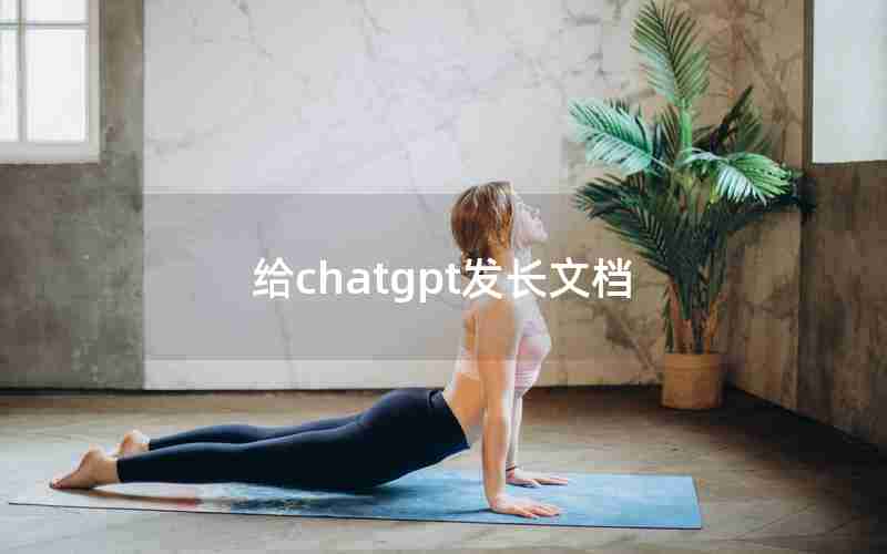 给chatgpt发长文档