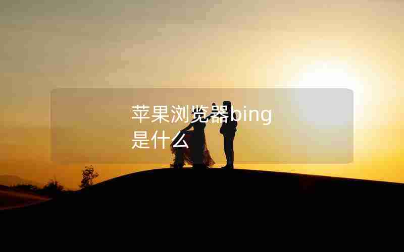 苹果浏览器bing 是什么