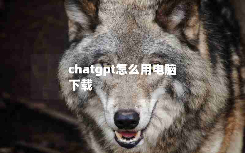 chatgpt怎么用电脑下载