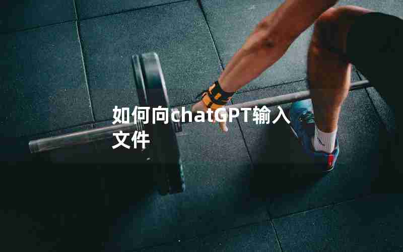 如何向chatGPT输入文件