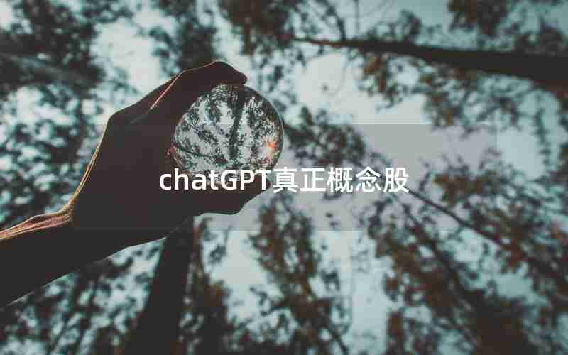 chatGPT真正概念股