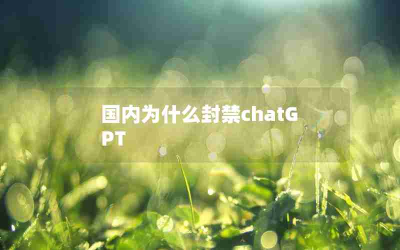 国内为什么封禁chatGPT