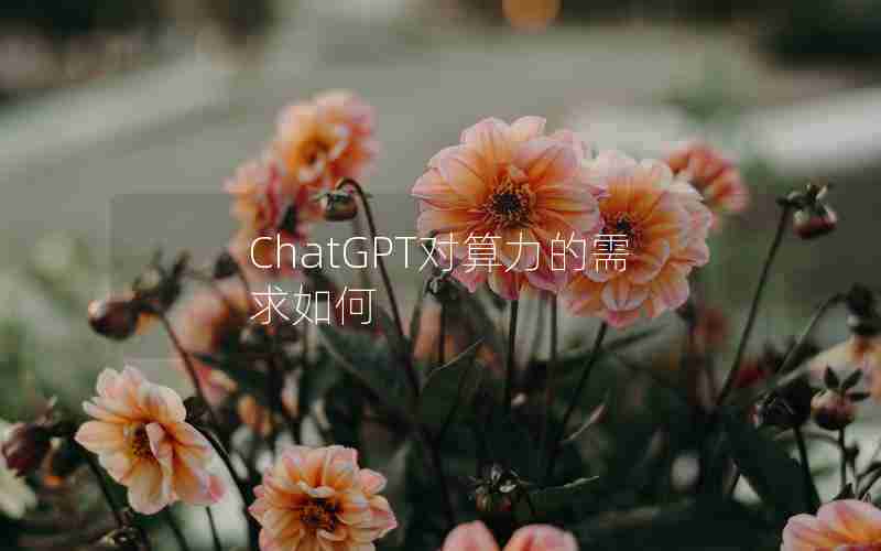 ChatGPT对算力的需求如何