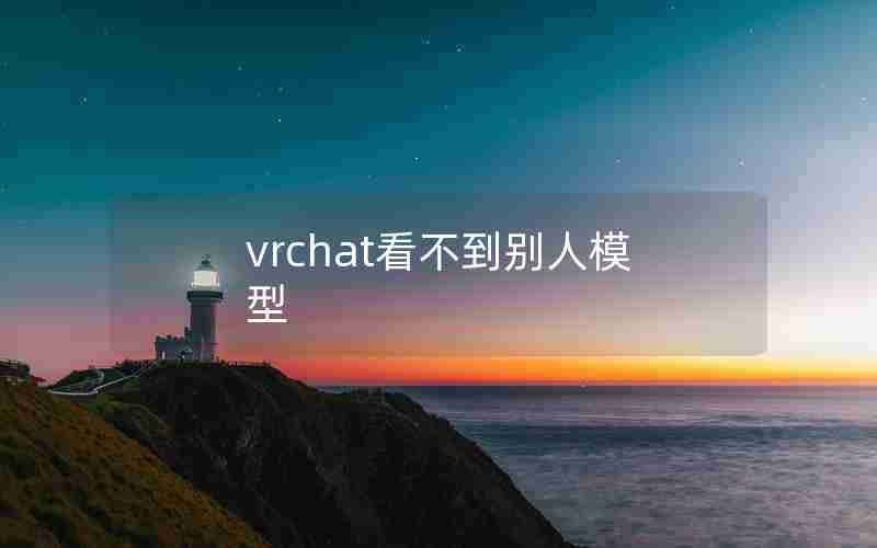 vrchat看不到别人模型