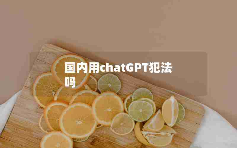 国内用chatGPT犯法吗