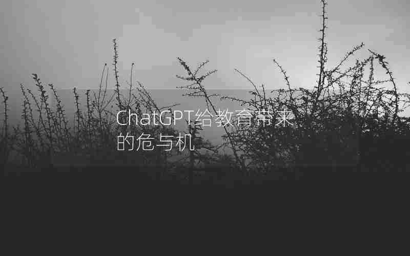 ChatGPT给教育带来的危与机