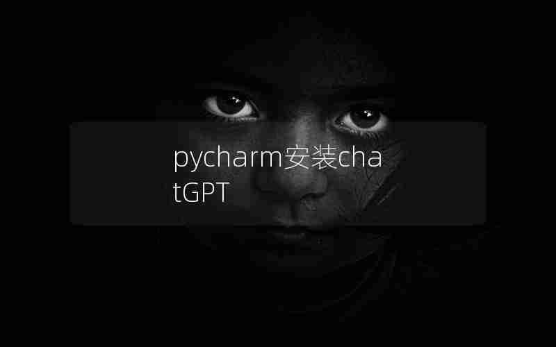 pycharm安装chatGPT