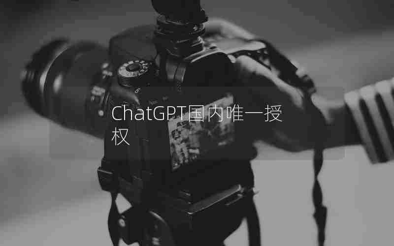 ChatGPT国内唯一授权