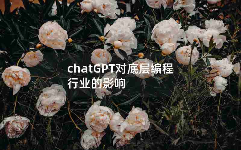 chatGPT对底层编程行业的影响